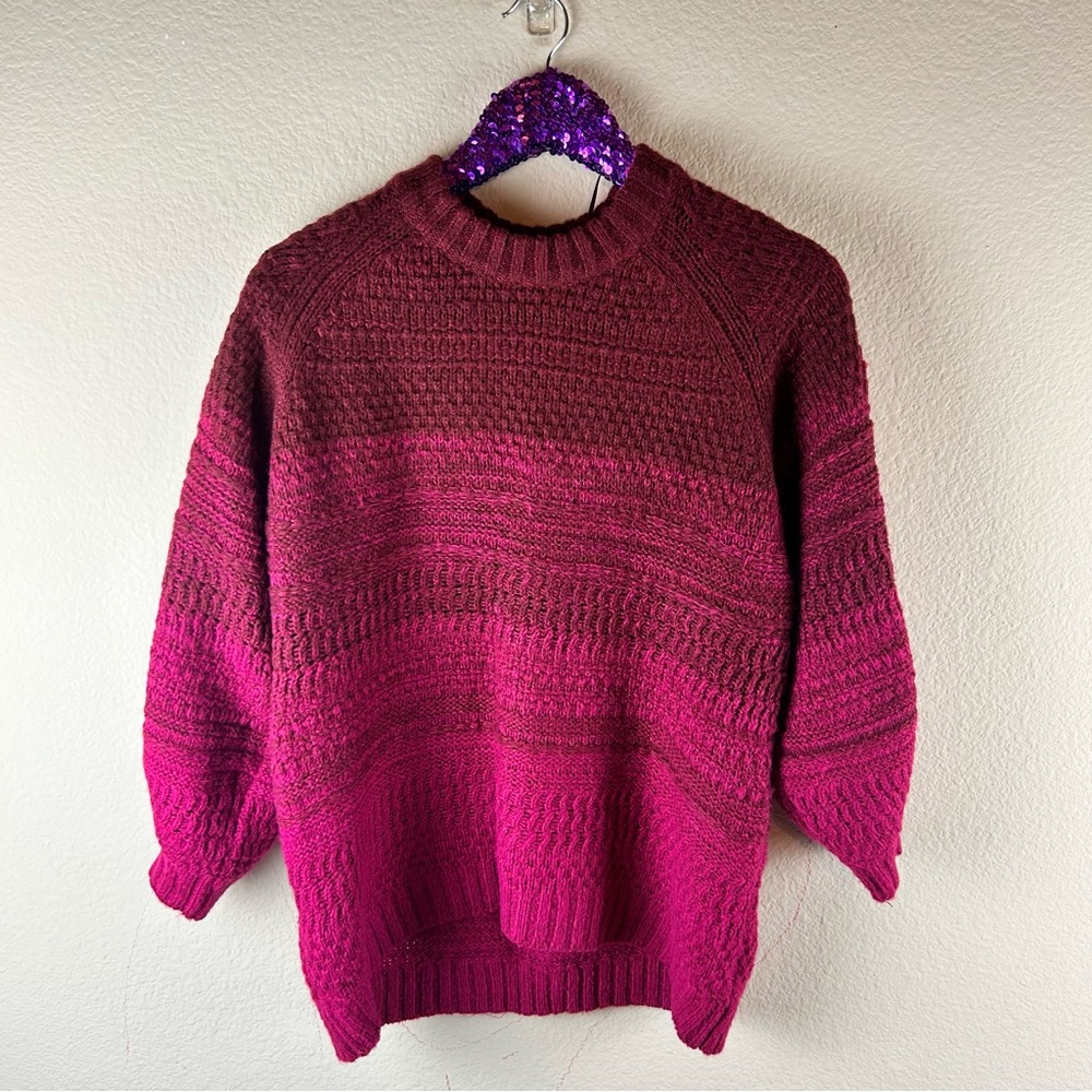 Isabel Maternity Red/Pink Sweater Sz Small
